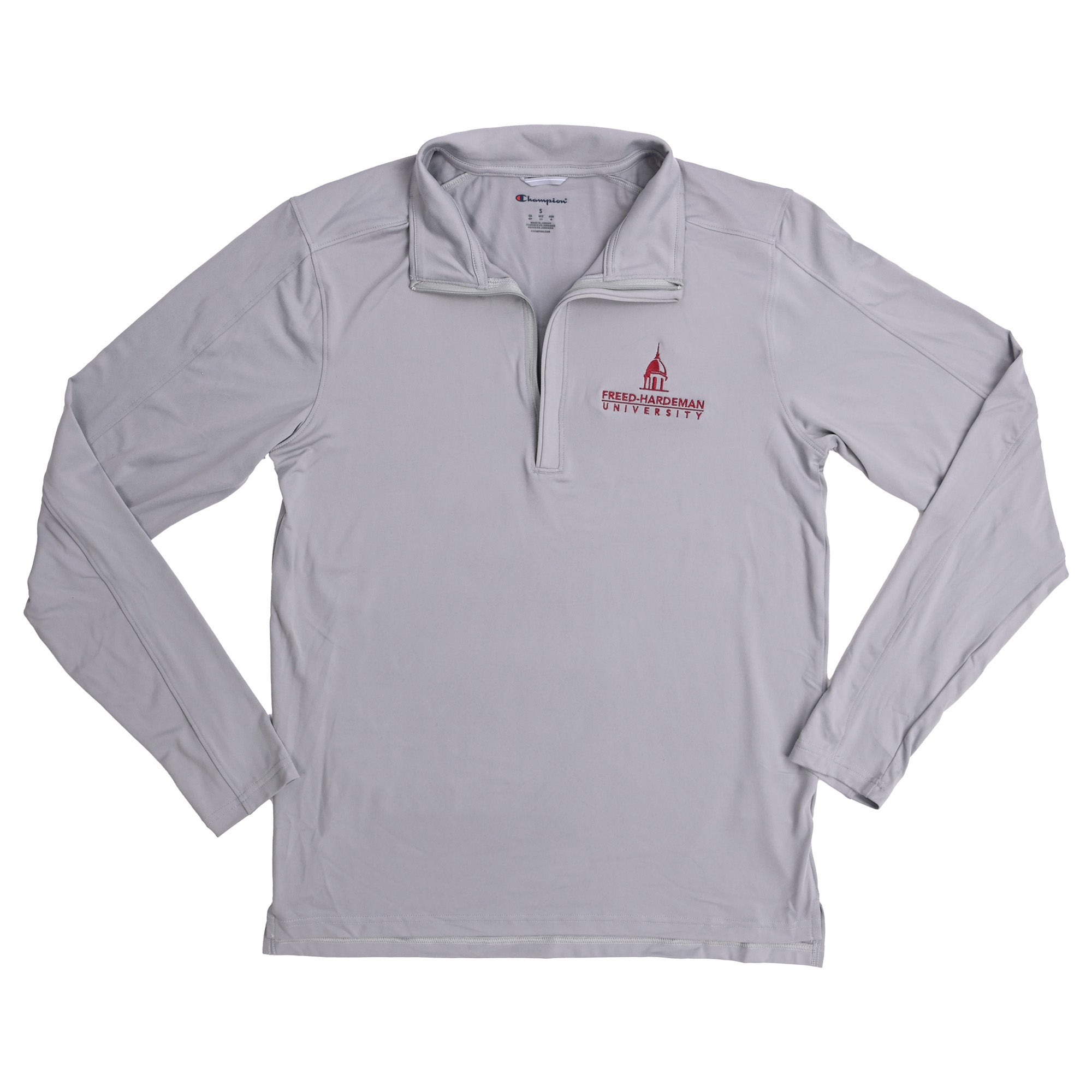 Champion Soft Touch 1/4 Zip, Active Gray | Freed-Hardeman University